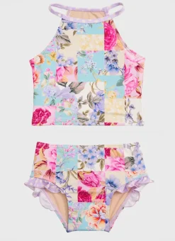 Kids Aqua Blu Tankini Set