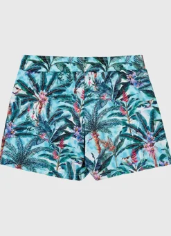 Kids Aqua Blu Lycra Swim Shorts
