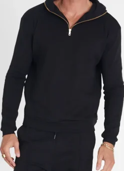 Women Aqua Blu Noir Hoodie