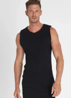 Women Aqua Blu Noir Tank