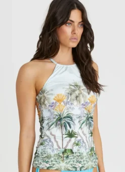 Women Aqua Blu Lawley Tankini
