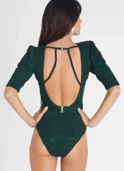 Women Aqua Blu Peacock Melissa One Piece