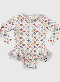 Kids Aqua Blu Long Sleeve One Piece
