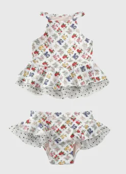 Kids Aqua Blu Tankini Set
