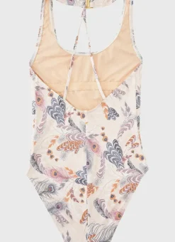 Kids Aqua Blu Cross Back One Piece