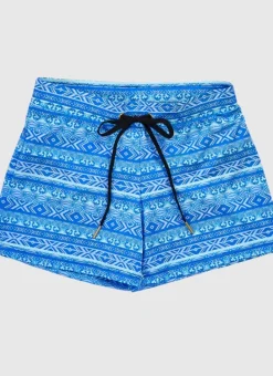 Kids Aqua Blu Lycra Swim Shorts