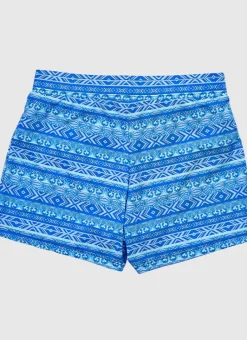 Kids Aqua Blu Lycra Swim Shorts