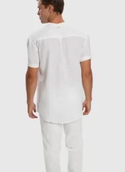 Women Aqua Blu Serenity Linen Pants - White