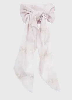 Women Aqua Blu Serpentine Scarf