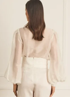 Women Aqua Blu Hazel Blouse