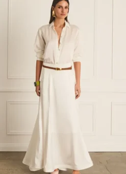 Women Aqua Blu Veronica Maxi Skirt