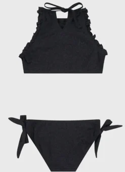Kids Aqua Blu Stepping Stones Halter Bikini Set