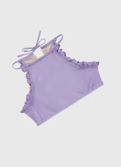 Kids Aqua Blu Stepping Stones Halter Neck Bikini Set