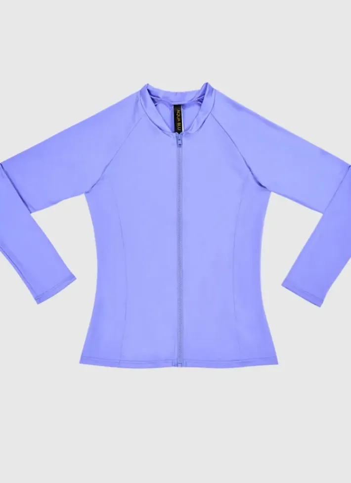 Kids Aqua Blu Stepping Stones Long Sleeve Rash Vest