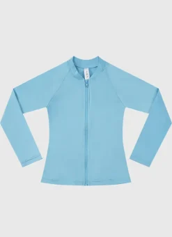 Kids Aqua Blu Stepping Stones Long Sleeve Rash Vest - Kids