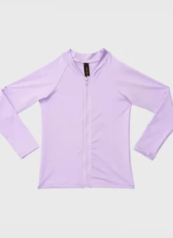 Kids Aqua Blu Stepping Stones Long Sleeve Rash Vest