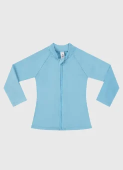Kids Aqua Blu Stepping Stones Long Sleeve Rash Vest - Babies