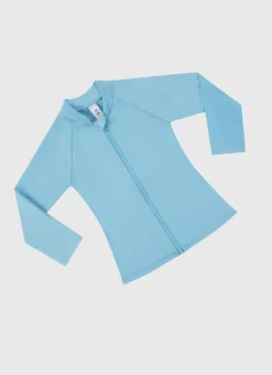 Kids Aqua Blu Stepping Stones Long Sleeve Rash Vest - Babies