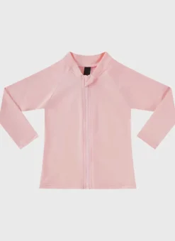 Kids Aqua Blu Stepping Stones Long Sleeve Rash Vest