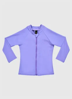Kids Aqua Blu Stepping Stones Long Sleeve Rash Vest