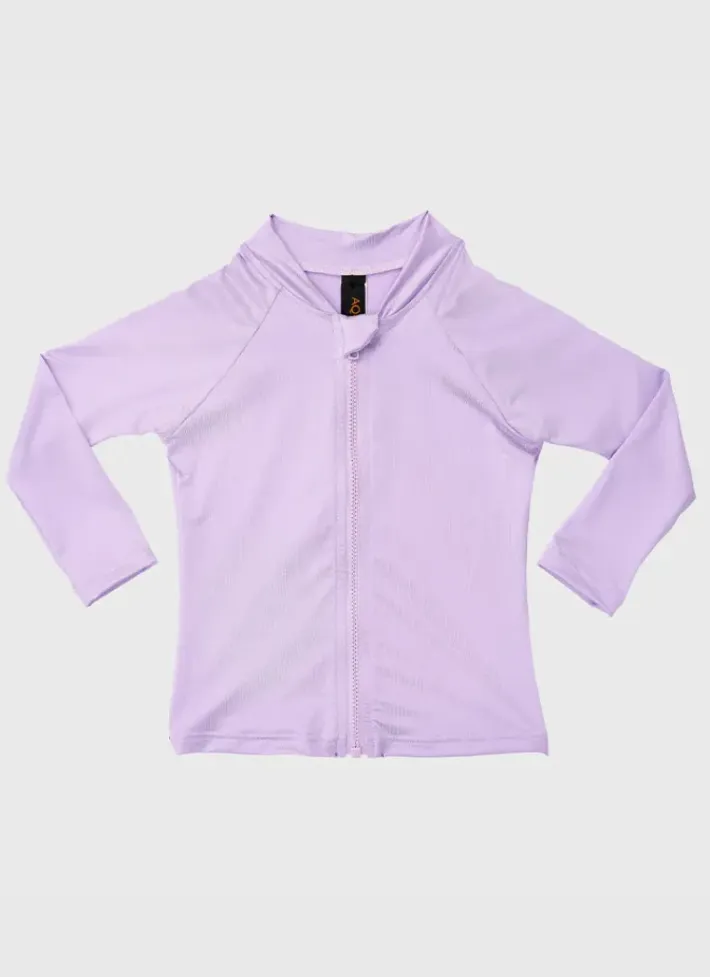 Kids Aqua Blu Stepping Stones Long Sleeve Rash Vest (SAMPLE)
