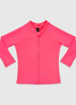 Kids Aqua Blu Stepping Stones Long Sleeve Rash Vest