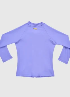Kids Aqua Blu Stepping Stones Long Sleeve Rash Vest