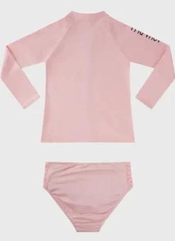 Kids Aqua Blu Stepping Stones Long Sleeve Rash Vest Set (SAMPLE)