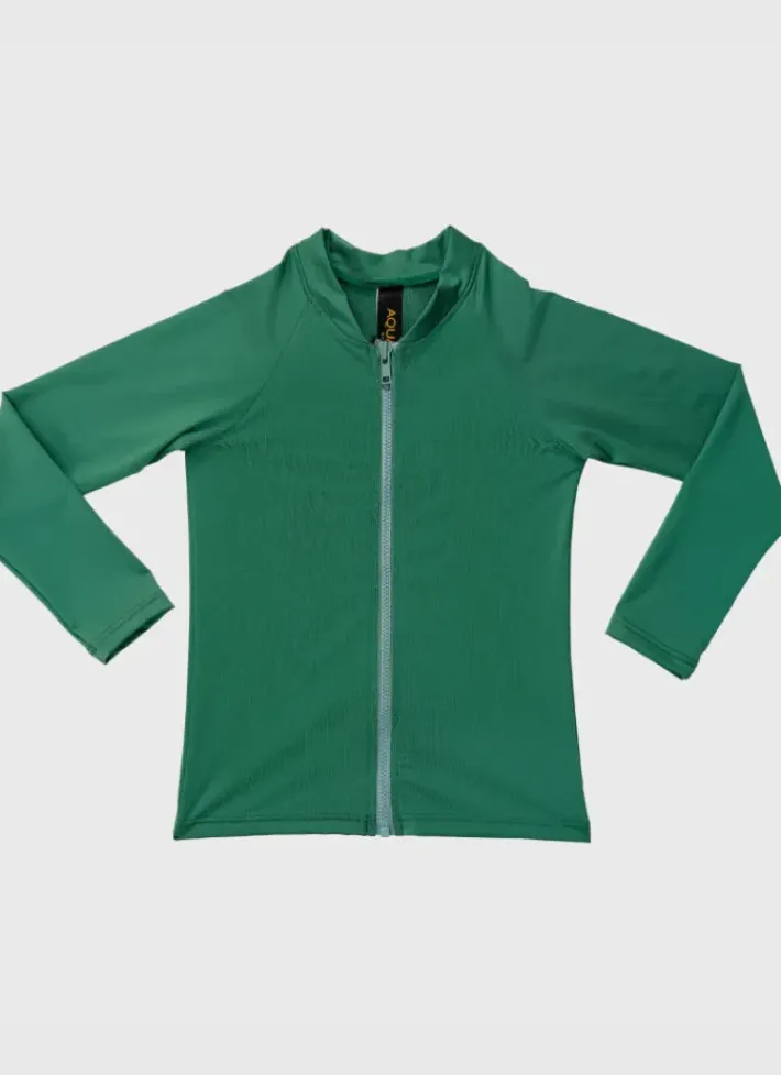 Kids Aqua Blu Stepping Stones Long Sleeve Rash Vest (SAMPLE)