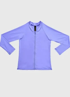 Kids Aqua Blu Stepping Stones Long Sleeve Rash Vest