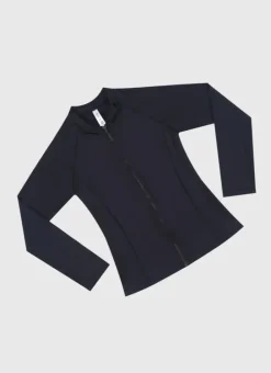 Kids Aqua Blu Stepping Stones Long Sleeve Rash Vest - Teens