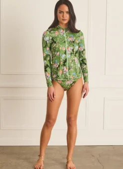 Women Aqua Blu Lyla Rash Guard (SAMPLE)