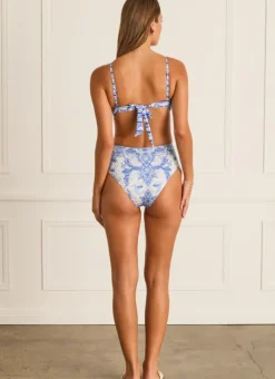 Women Aqua Blu Amora High Waist Pant