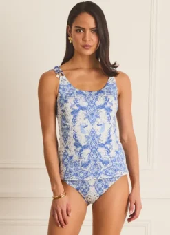Women Aqua Blu Monica Tankini