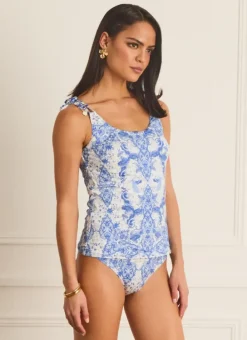 Women Aqua Blu Monica Tankini