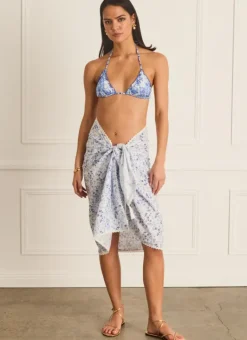 Women Aqua Blu Pareo