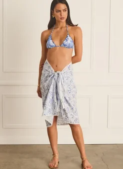 Women Aqua Blu Pareo